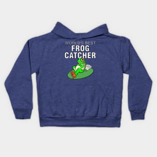 Funny Frog WORLD'S BEST FROG CATCHER Kids gift Kids Hoodie